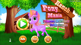 Pony Ranch Mania - Princess Makeover Salon Games