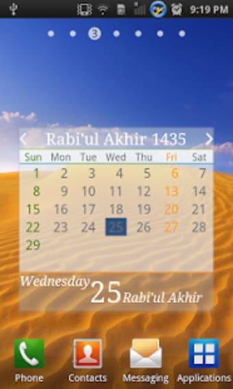 Hijri Calendar Widget