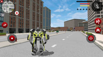 Green Robot Machin Car Transformer Robot Car Games