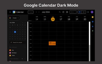 Google Calendar Dark Mode