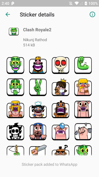 Clash Royal Stickers