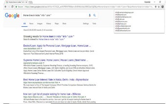 Find Emails From Google Search Page