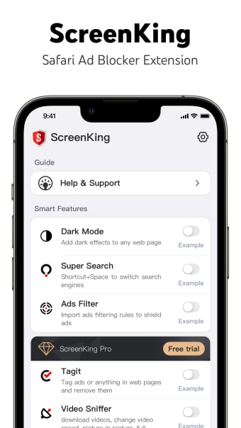 ScreenKing-Safari Extension