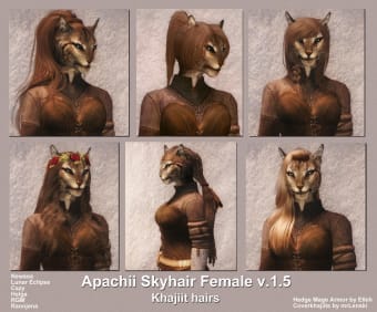 Skyrim - ApachiiSkyHair Mod
