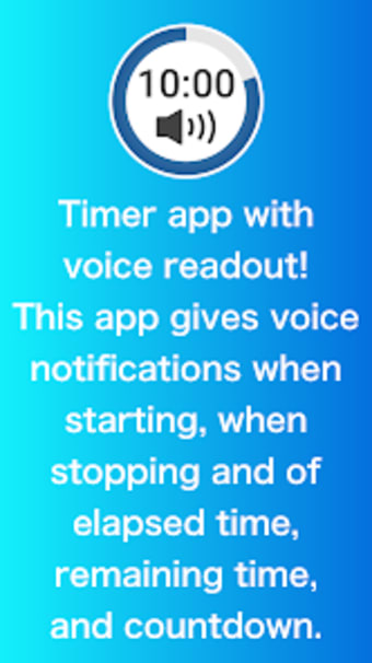 Voice Timer - Tell you time wi