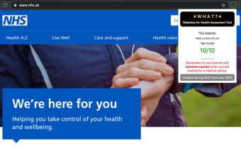 WHAT - Websites for Health Assessment Tool
