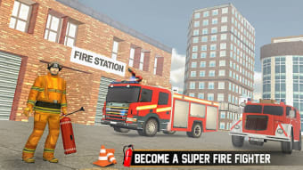 Flying Fire Truck Simulator 3D