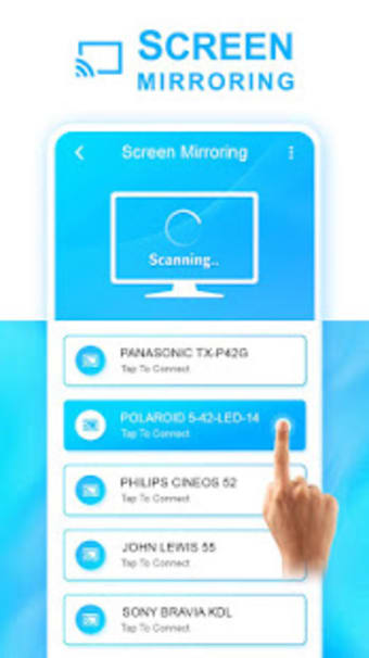 Screen Mirroring Connect to TV