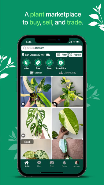 Blossm - Social Plant Market