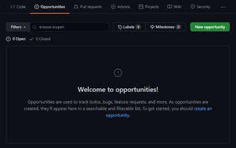 Github Opportunities