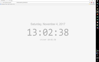 DateTime new tab page