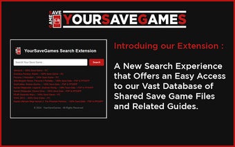 YourSaveGames Search Extension