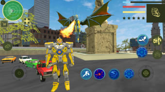 Dragon Robot monster truck transform : Wars games