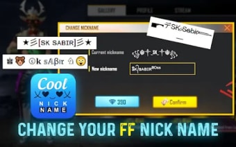 Cool Symbol FF NickName Styles
