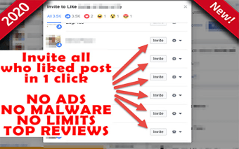 Invite post likers to like page for Facebook™