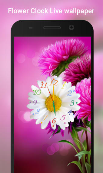 Flower Clock live wallpaper