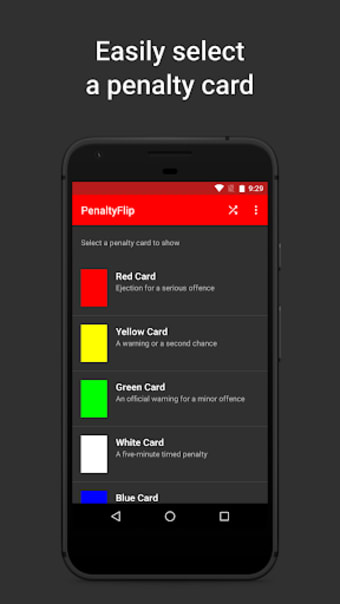 PenaltyFlip: Red Card Yellow Card Green Card