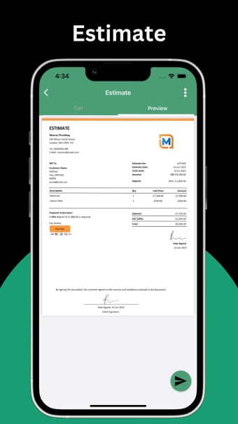 InvoiceToo App for Contractors