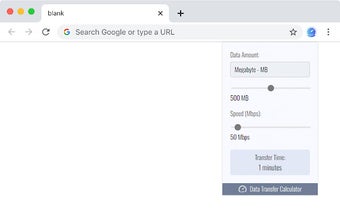 Data Transfer Calculator