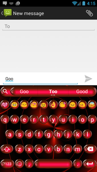 Emoji Keyboard Spheres Red