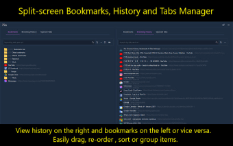 Pin: History, Bookmarks & Tabs Manager