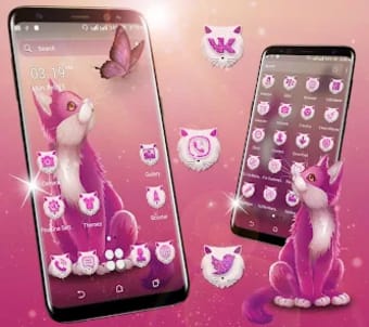 Cat Butterfly Launcher Theme