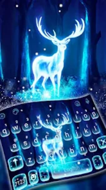 Glowing Forest Deer Keyboard T