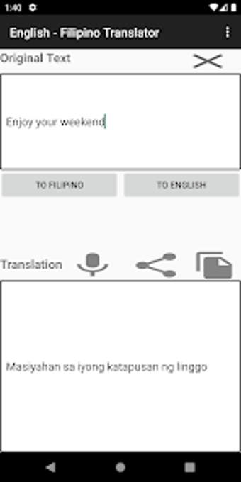 English - Filipino Translator