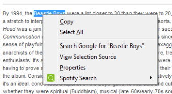 Spotify Search