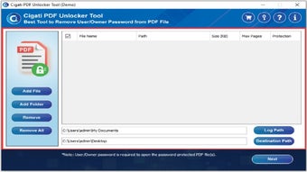 Cigati PDF Unlocker Tool