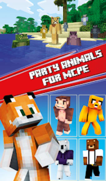 Skins Party Animals for MineCr