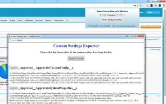 Custom Settings Exporter for Salesforce