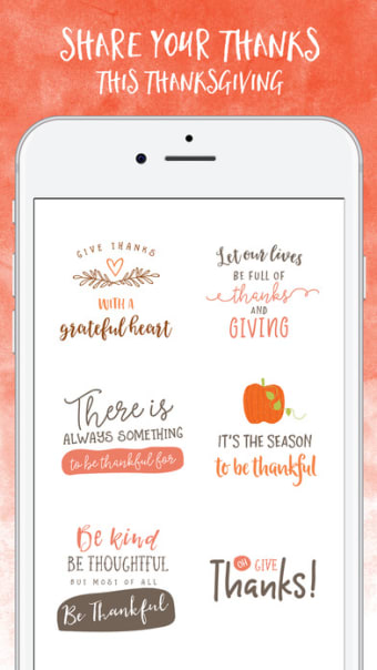 Thanksgiving for iMessage Stickers