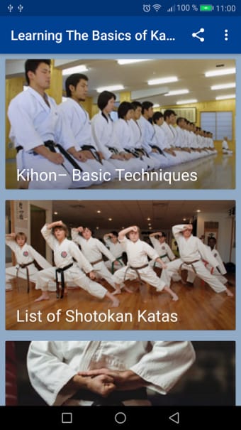 Learning the basics of karate