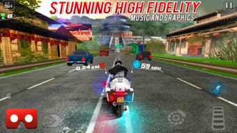 VR Bike real world racing - VR Highway moto racing