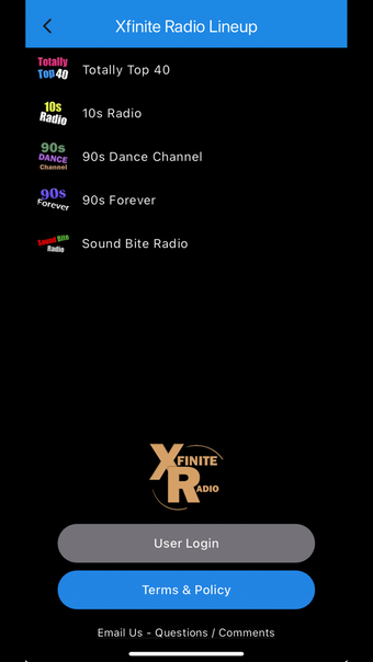 Xfinite Radio Media