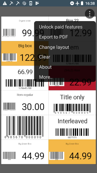 Barcode Generator - create labels with PDF export