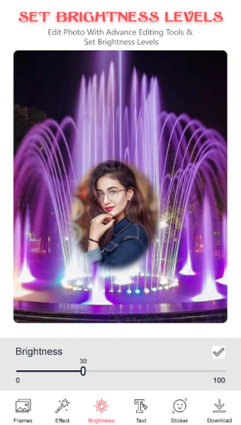 Water Fountain Photo Frame