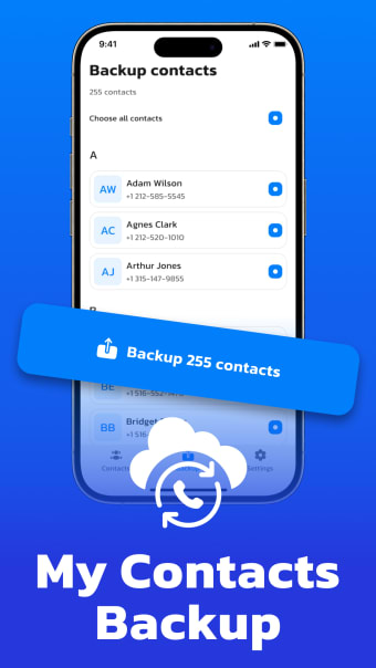 Contacts Backup Transfer Rapid