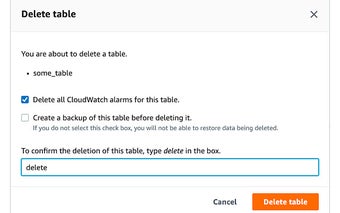 AWS console autofill delete