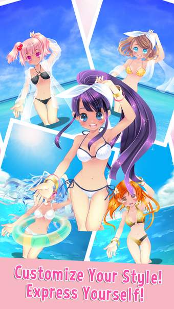 Bikini Girl - Beach Dress Up Cute Anime Game