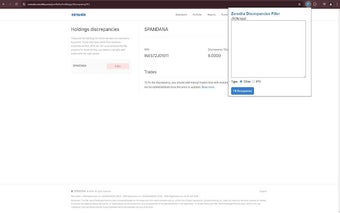 Zerodha discrepancy filler