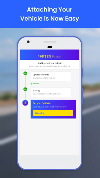 Porter Delivery Driver App