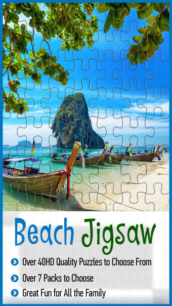 Beach Jigsaw Pro - World Of Brain Teasers Puzzles