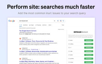 Detailed Site Search