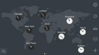 map:clock - World Map  Clock