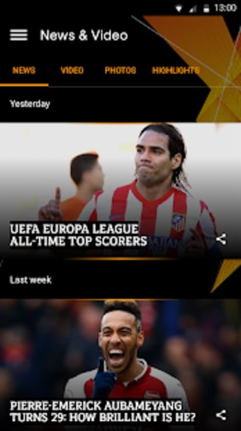 UEFA Europa League football: live scores  news