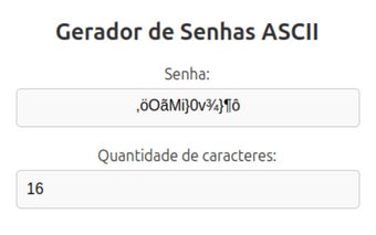 Gerador de Senhas ASCII