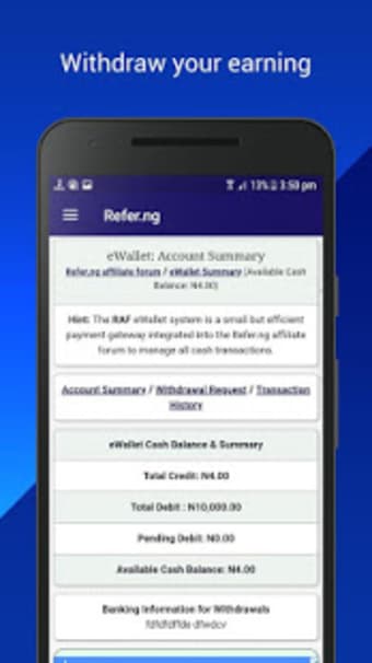 Refer.ng comment read news and earn forum