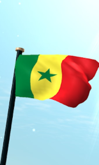 Senegal Flag 3D Free Wallpaper